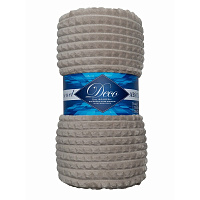 Плед 150х200 см TexRepublic Жаккард микрофибра бежевый