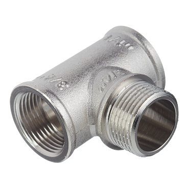 Тройник Valtec 3/4 ВР(г) х 3/4 НР(ш) х 3/4 ВР(г) латунный (VTr.132.N.0005)