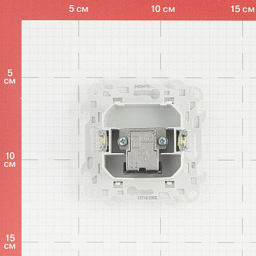 Розетка телевизионная Simon 24 Harmonie встраиваемая белая (2450477-030)