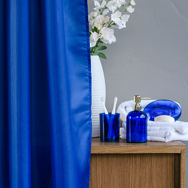 Дозатор для мыла Moroshka Bright Colors настольный стекло синий (917-308-03)