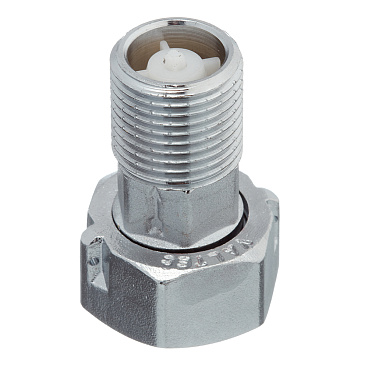 Полусгон Valtec 1/2 НР(ш) с накидной гайкой и обратным клапаном латунный (VTr.612.N.0004)