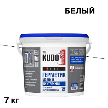 Герметик акриловый пароизоляционный внутренний Kudo Proff 7 кг