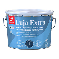 Краска моющаяся Tikkurila/Tikkivala Luja Extra матовая база А белая 9 л