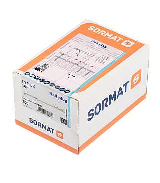 Дюбель-гвоздь Sormat 6x80 мм цилиндрическая манжета нейлон (100 шт.)