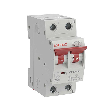 Автомат дифференциальный DKC Yon Max 32А 1P+N тип A 30 мА 6 кА (MDR63N-1N2C32-A)