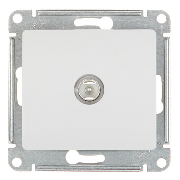 Розетка телевизионная Systeme Electric Glossa встраиваемая белая (GSL000193)