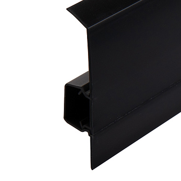 Плинтус ПВХ напольный Salag NG 80 мм черный 2500 мм