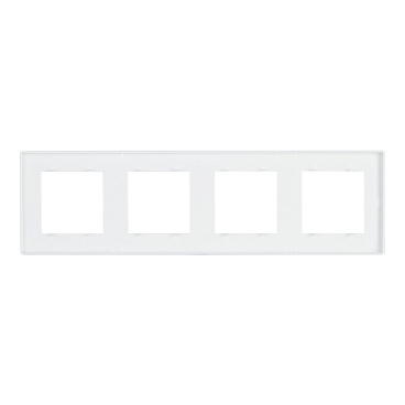 Рамка Simon 24 Harmonie четырехместная белая (2400640-030)