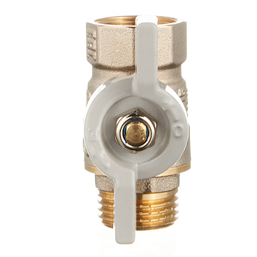 Кран шаровой латунный СТМ 1/2 ВР(г) х 1/2 НР(ш) бабочка прямой