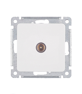 Розетка телевизионная Hegel Master встраиваемая белая (РСТВ-401)