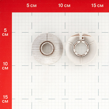 Обвод для труб ПВХ декоративный Идеал 16-22 мм ясень серый (2 шт.)