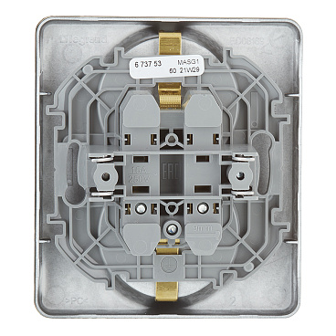 Розетка Legrand Inspiria встраиваемая антрацит (673753)