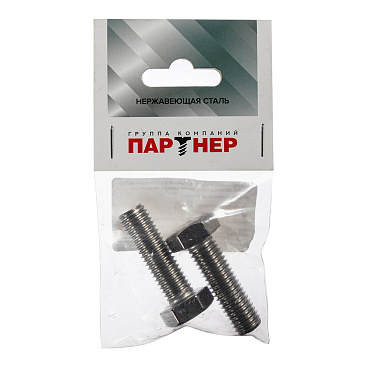 Болт нержавеющая сталь M12x40 мм DIN 933 (2 шт.)