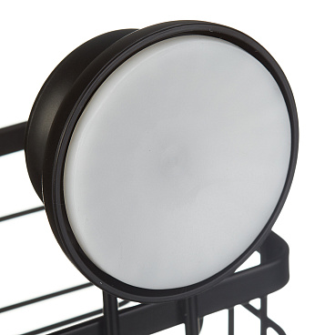 Полка для ванной Fora Grafit 260х140х135 мм металл черная (FOR-GRA033/7083)