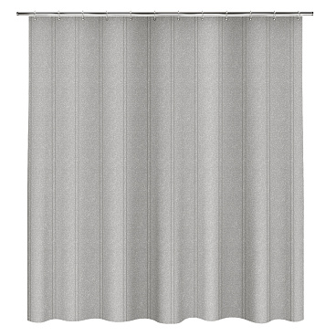 Штора для ванны Fora Miracle Silver 2000х1800 мм полиэстер серая (FOR-MIR208SIL)