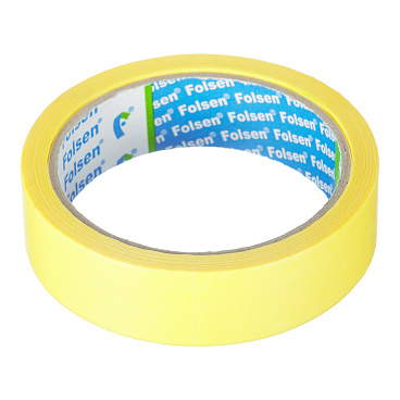 Лента малярная Folsen для четкого края желтая 25 мм 25 м (0282525)