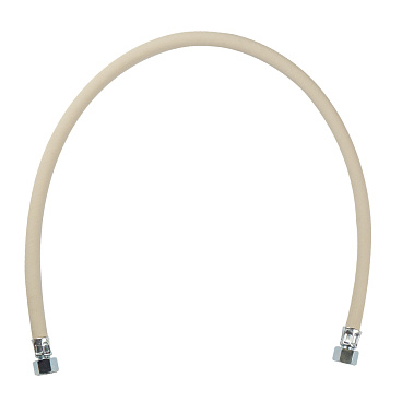 Шланг для газа ПВХ армированный 1/2 ВР(г) х 1/2 ВР(г) 80 см белый