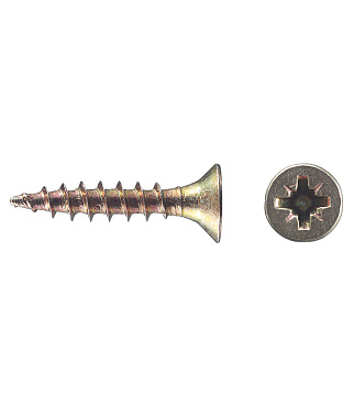 Саморезы универсальные 25x3,5 мм желтые (200 шт.)