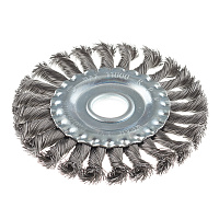 Корщетка для УШМ Практика витая жесткая радиальная d125x22,2 мм