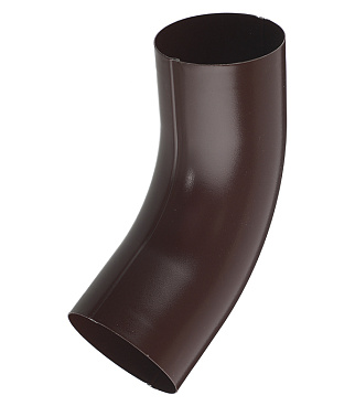 Колено трубы Grand Line металлическое d90 мм 60° коричневое RAL 8017