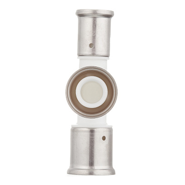 Тройник Henco (11PKW-262620) 26(пресс) х 26(пресс) х 20(пресс) PVDF белый