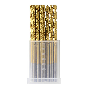 Набор сверл по металлу спиральных Hilberg Cobalt 5% Top 3х61 мм кобальтовое (10 шт.) (CO030-10)
