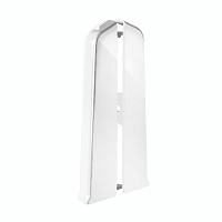 Заглушка торцевая Деконика 100 мм белая глянцевая левая-правая Г-профиль (2 шт.)