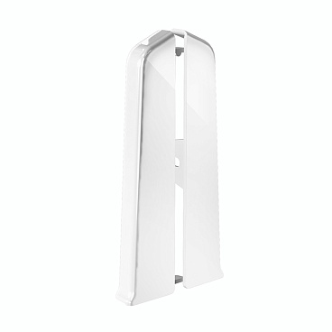 Заглушка торцевая Деконика 100 мм белая глянцевая левая-правая Г-профиль (2 шт.)