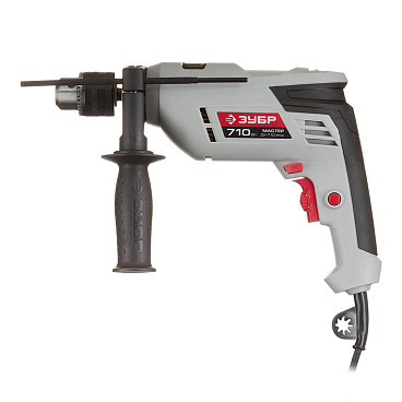 Дрель сетевая ударная Зубр ДУ-710 ЭРМ2 710 Вт ключевой патрон
