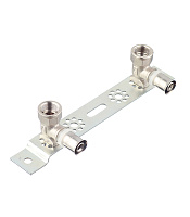 Планка монтажная VALTEC (VTm.224.N.001604) с двумя водорозетками 16(пресс) х 1/2 ВР(г)