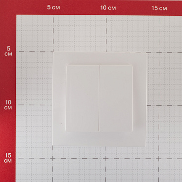 Выключатель Svet двухклавишный встраиваемый белый (0604-00101)