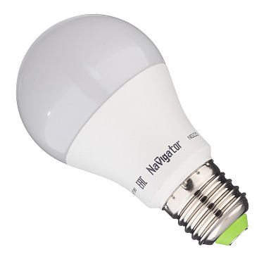 Лампа светодиодная Navigator E27 4000К 10 Вт 800 Лм 127 В груша A60 матовая