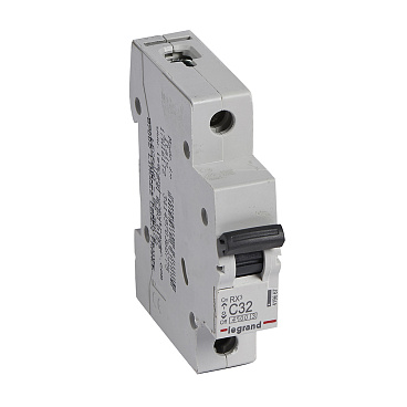 Автоматический выключатель модульный Legrand RX3 1P 32А тип C 4,5 кА 230 В (419667)