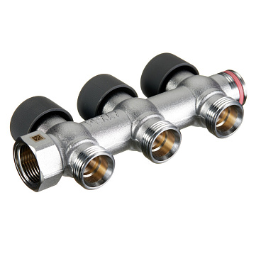 Коллектор Рехау 3/4 ВР(г) х 3 выхода 3/4 НР(ш) ЕК х 3/4 НР(ш) регулируемый (11316453001)