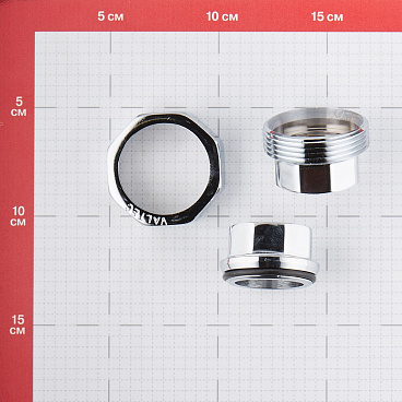 Американка прямая Valtec 1 ВР(г) х 1 ВР(г) хром латунная (VTr.340.C.0006)