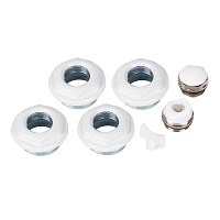 Набор присоединительный Royal Thermo 1" х 1/2" для радиатора белый 7 предметов (RT1/2W)