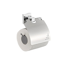 Держатель для туалетной бумаги Haiba HB8603 с крышкой металл хром (550585)