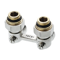 Узел нижнего подключения угловой Тесе 1/2 ВР(г) х 3/4 EK для радиатора (8740438)