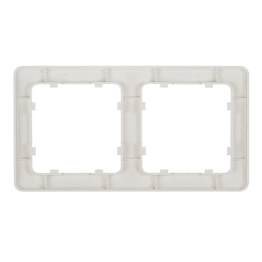 Рамка Hegel Master двухместная белая (Р402)