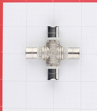 Крестовина VALTEC (VTm.241.N.202020) 20(пресс) х 20(пресс) х 20(пресс) х 20(пресс)