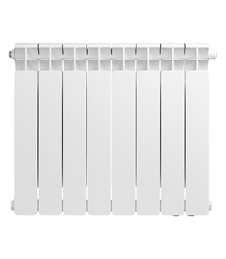 Радиатор биметаллический Rifar Base Ventil 500 мм 8 секций 3/4 нижнее правое подключение белый