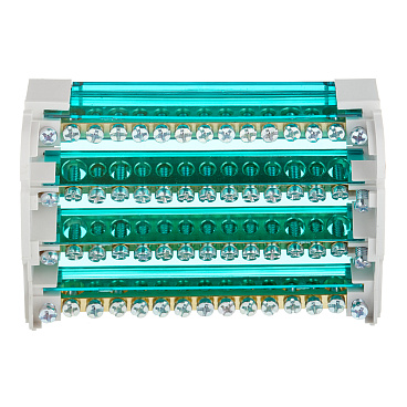 Шина нулевая Dekraft ШН 103 4х15 отверстий в корпусе (32019DEK)