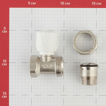 Клапан регулирующий Stout 3/4 НР(ш) х 3/4 ВР(г) для радиатора (SVR 2122 000020)