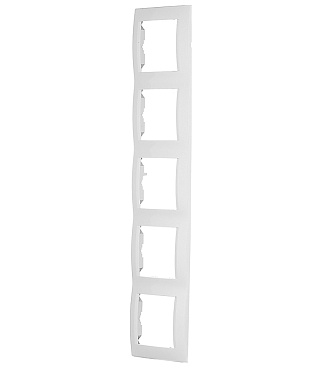 Рамка Simon 15 пятиместная белая (1500650-030)