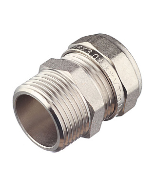 Соединитель прямой VALTEC (VTm.301.N.002606) 26 обж(ц) х 1 НР(ш)