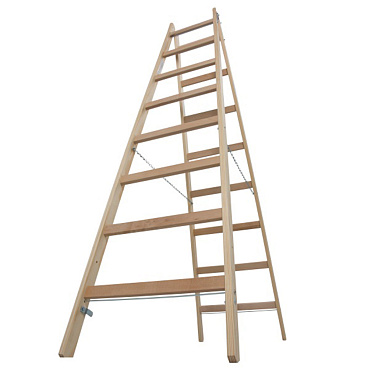 Стремянка деревянная 8 ступеней 1,50 м Krause
