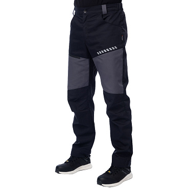 Брюки рабочие Brodeks KS334 48 рост 176-182 см серо-черные