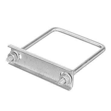 Крепление сетки/секции заборной к столбам 60х60 мм оцинкованное (3 шт.)