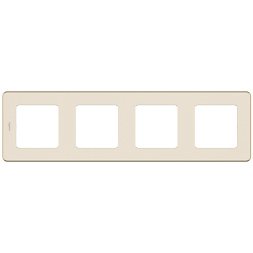 Рамка Legrand Inspiria четырехместная слоновая кость (673961)