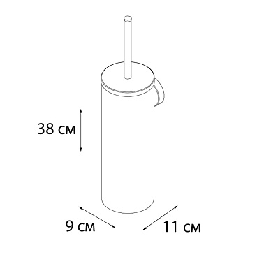 Ершик для унитаза Fixsen Hotel подвесной металл хром (FX-31013)
